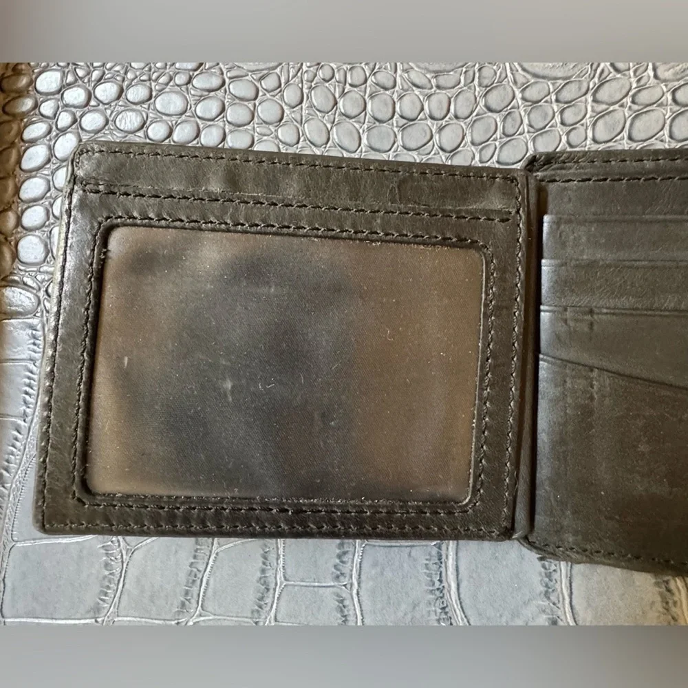 Fossil Black Leather Card Holder